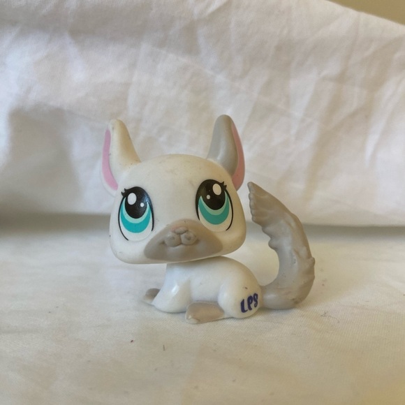 Littlest Pet Shop 2007 Chinchilla #1401 White & Gray GenuineLPS - Picture 2 of 9